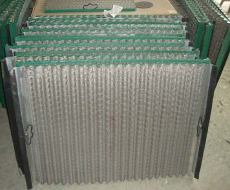 波浪式石油振動篩網